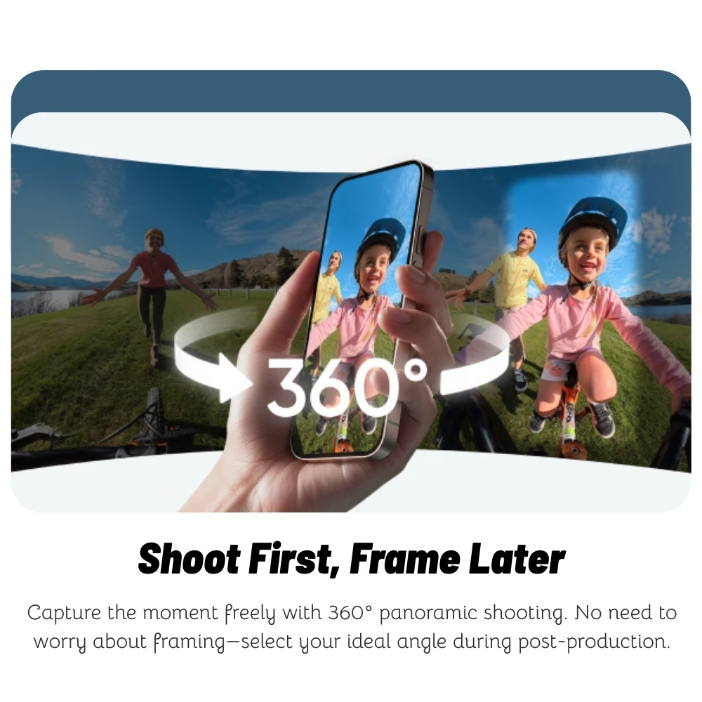 Insta360 X4 Air 2025 إطلاق جديد 360 كاميرا الحركة 8K 30fps خفيفة الوزن 165g عدسة قابلة للاستبدال Insta 360 كاميرا رياضية أصلية #5