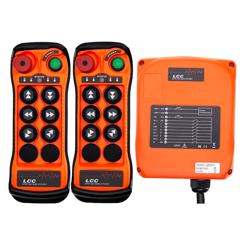 Q600 LCC 6 Key Wireless Universal Remote Control Waterproof for Industrial Radio Hoist Crane and Overhead Crane Q600 LCC 6 Key