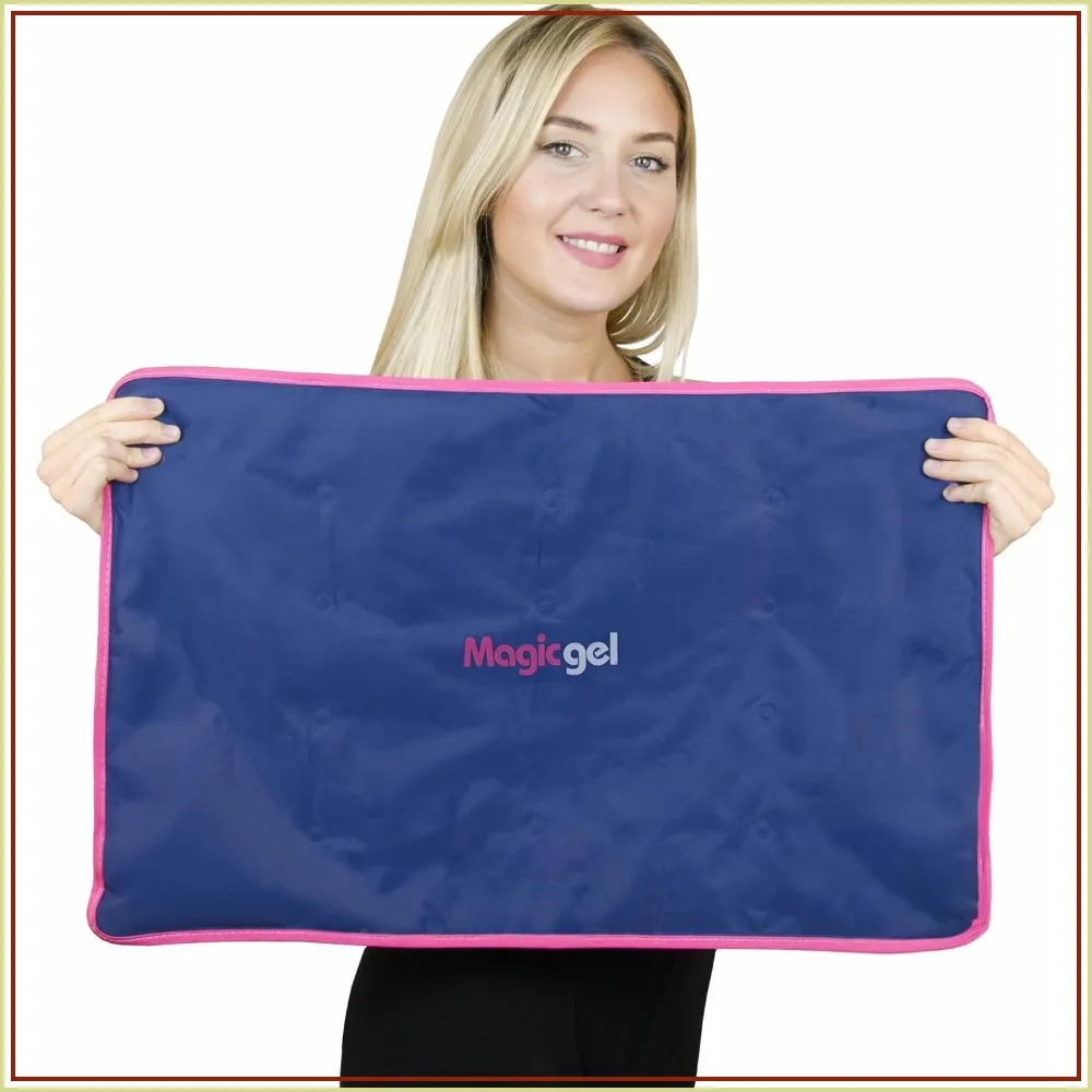 

XL Ice Pack 15x23.5in for Back Pain Relief, Reusable Gel Pack for Injuries, Swelling, Bruises - Moldable Ice Blanket for Sleeping & Therapy