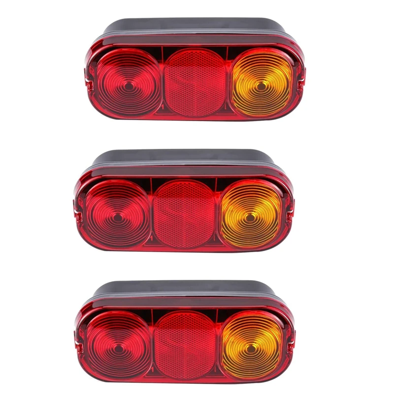 

3X Excavator Rear Turn Signal Lamp Rear Brake Tail Lamp For JCB 2CX 3CX 4CX Project 12 & 21