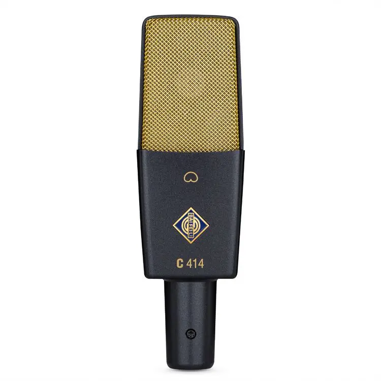 BAIFEILI C-414 34mm Large Diaphragm Metal Handheld Condenser Microphone Portable Studio Recording Sound Card XLR Phone Studio