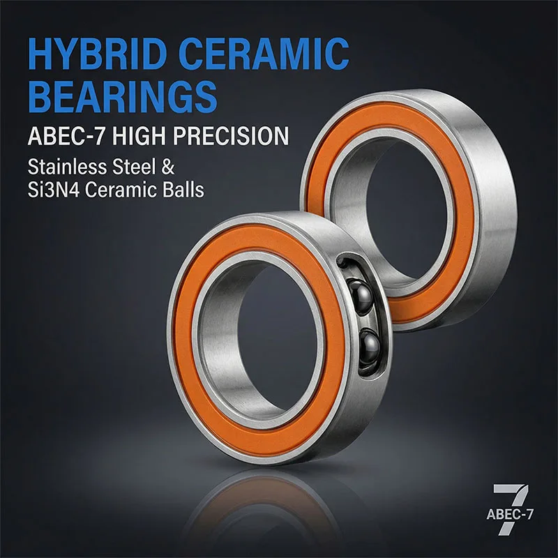 10pcs Reel Bearings 6*15*5 S696 S696C 2RS 2OS DDU Hybrid Ceramic Bearings 3x8x4 4x11x4 5x13x4 6x15x5 7x17x5 8x19x6 Ball Bearings