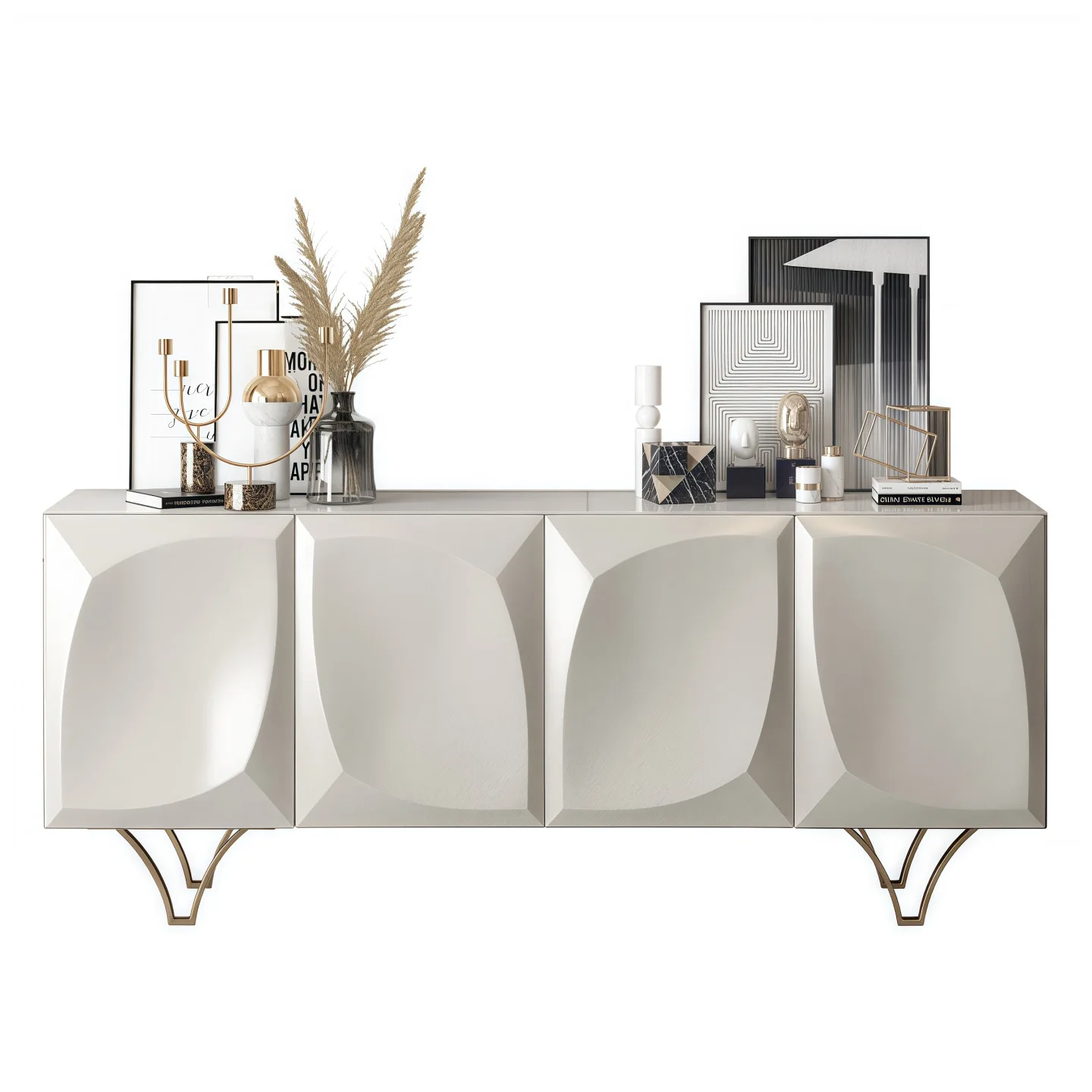 Credenza laccata minimalista italiana, mobile da ingresso, scarpiera, moderno e semplice