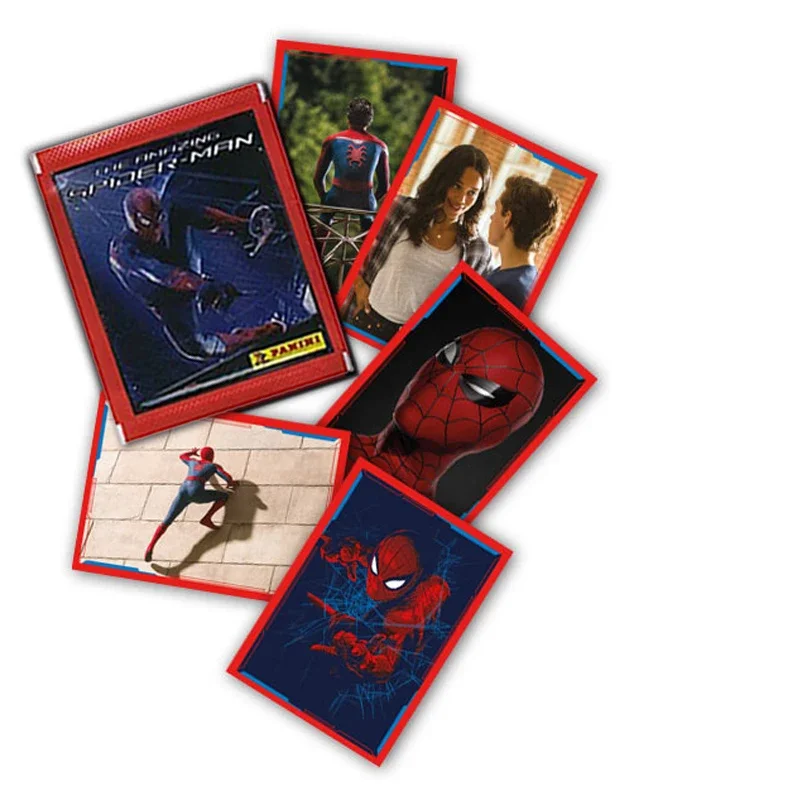 PANINI Spider-Man Sealed Mystery Box, 50 Packets, 2012 Edition, Official Collectible Figures & Cards, for Marvel Fans