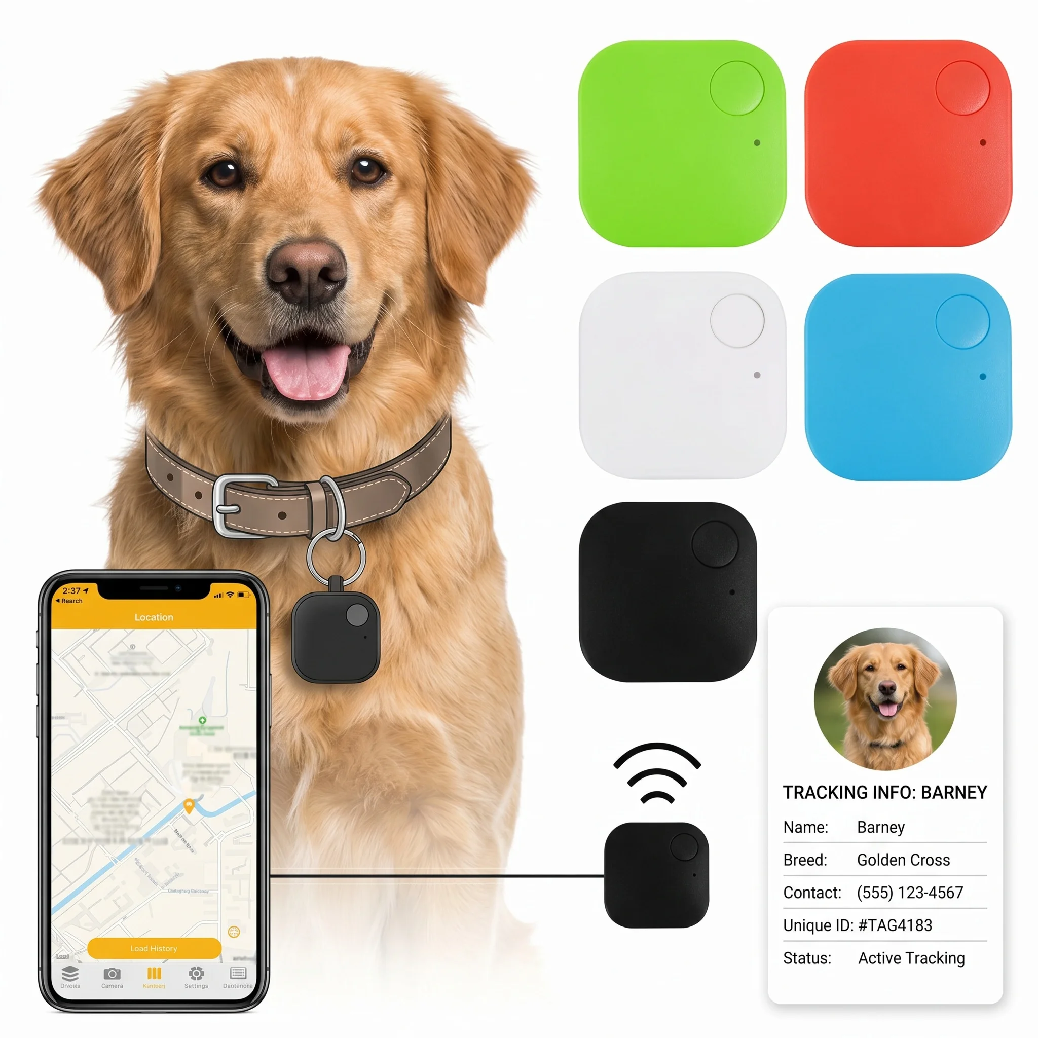 Mini Bluetooth Pet Tracker Anti Loss Devicetracker GPS Built in Speaker for Android & IOS for Airtag Smart Tag Air Tag Tracker