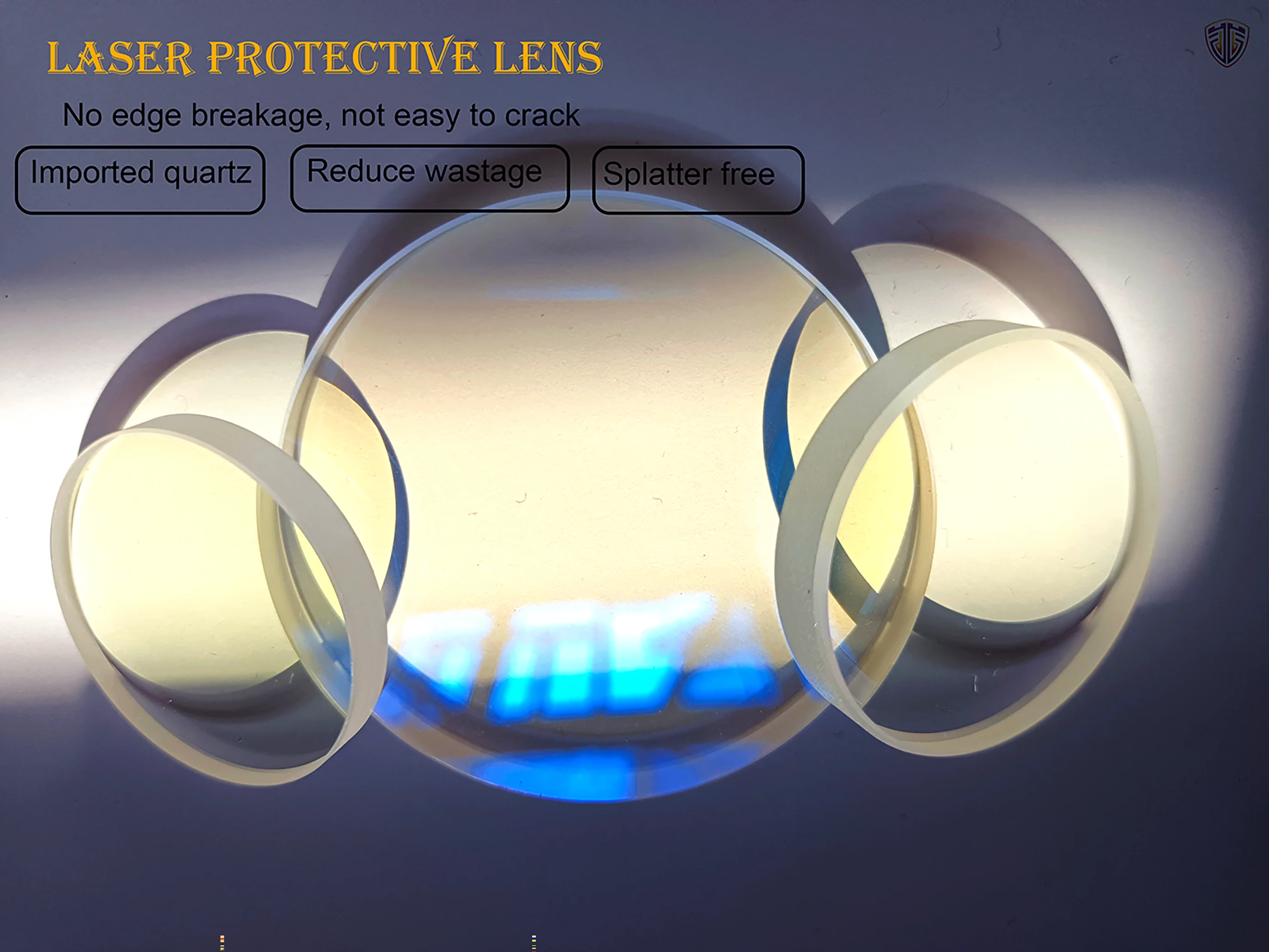 Imagem -02 - Lente de Proteção Laser de Fibra 34x5 34x mm 6000w 8000w 10000w 15000w 20000w para Boci Trumpf Cabeça de Corte