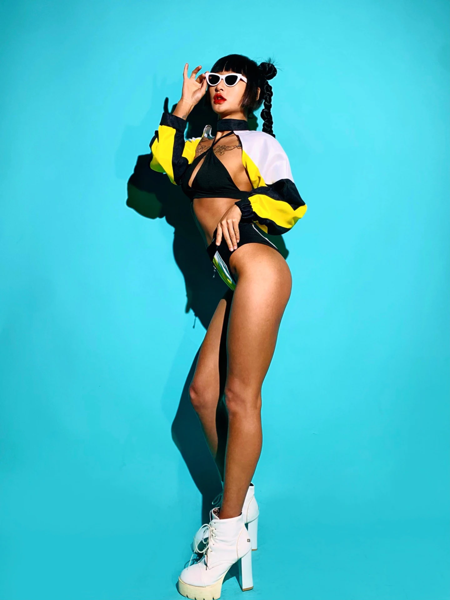 New Sexy Bikini Jazz Dance Costume Adult Hip Hop Clothes Kpop Outfit Nightclub Bar Gogo Dance Clothing Drag Queen Clothes Set