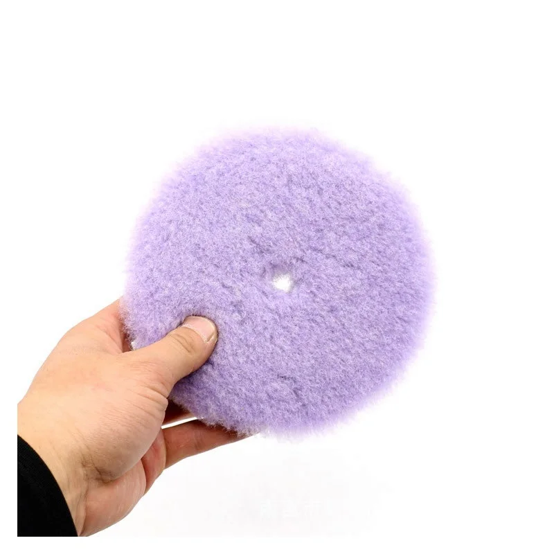 Sharkfox 5 Pieces/lot 5/6 Inch Wool Polishing Pad High Density Lambs Woollen Polish Buffing Pad Car Polisher Buffing Waxing