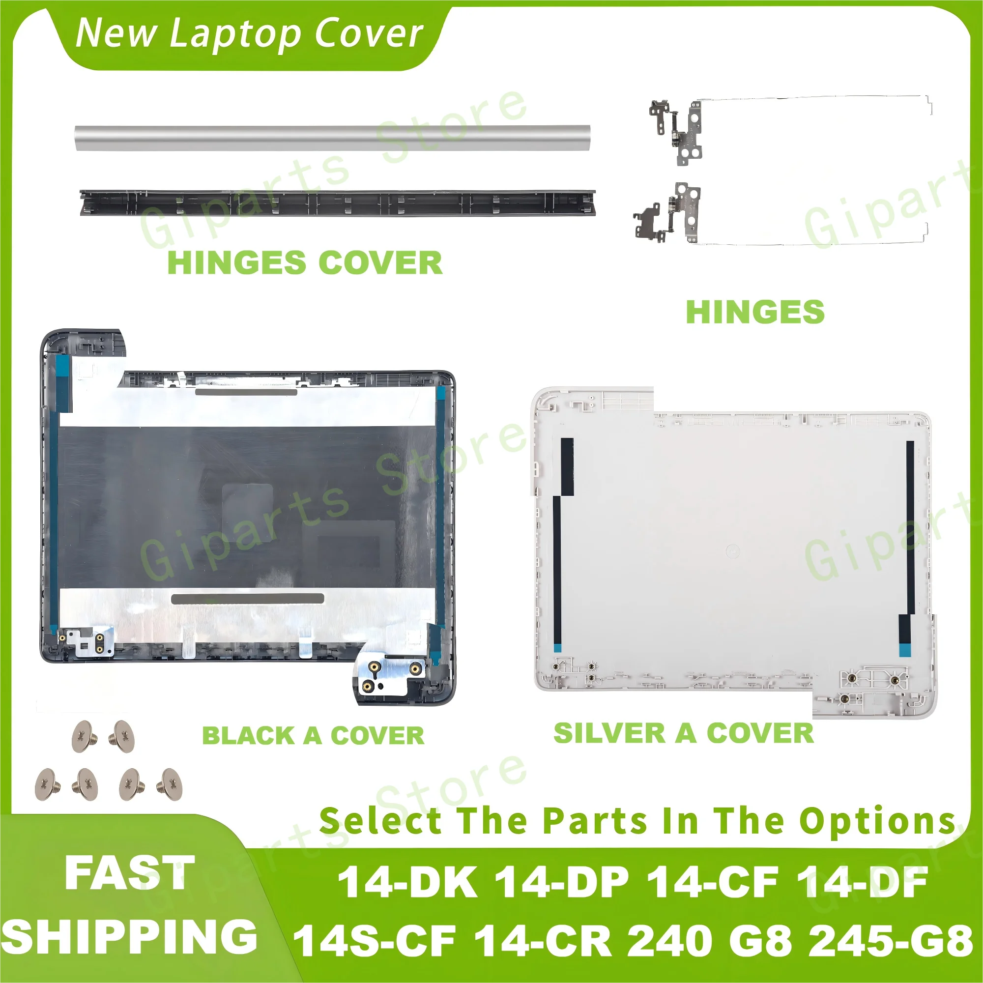 

For 14-DK 14-DP 14-CF 14-DF 14S-CF 14-CR 240 G8 245-G8 TPN-l130 TPN-l135 Back Cover/Bezel/Hinges L87756 L24465 14inch