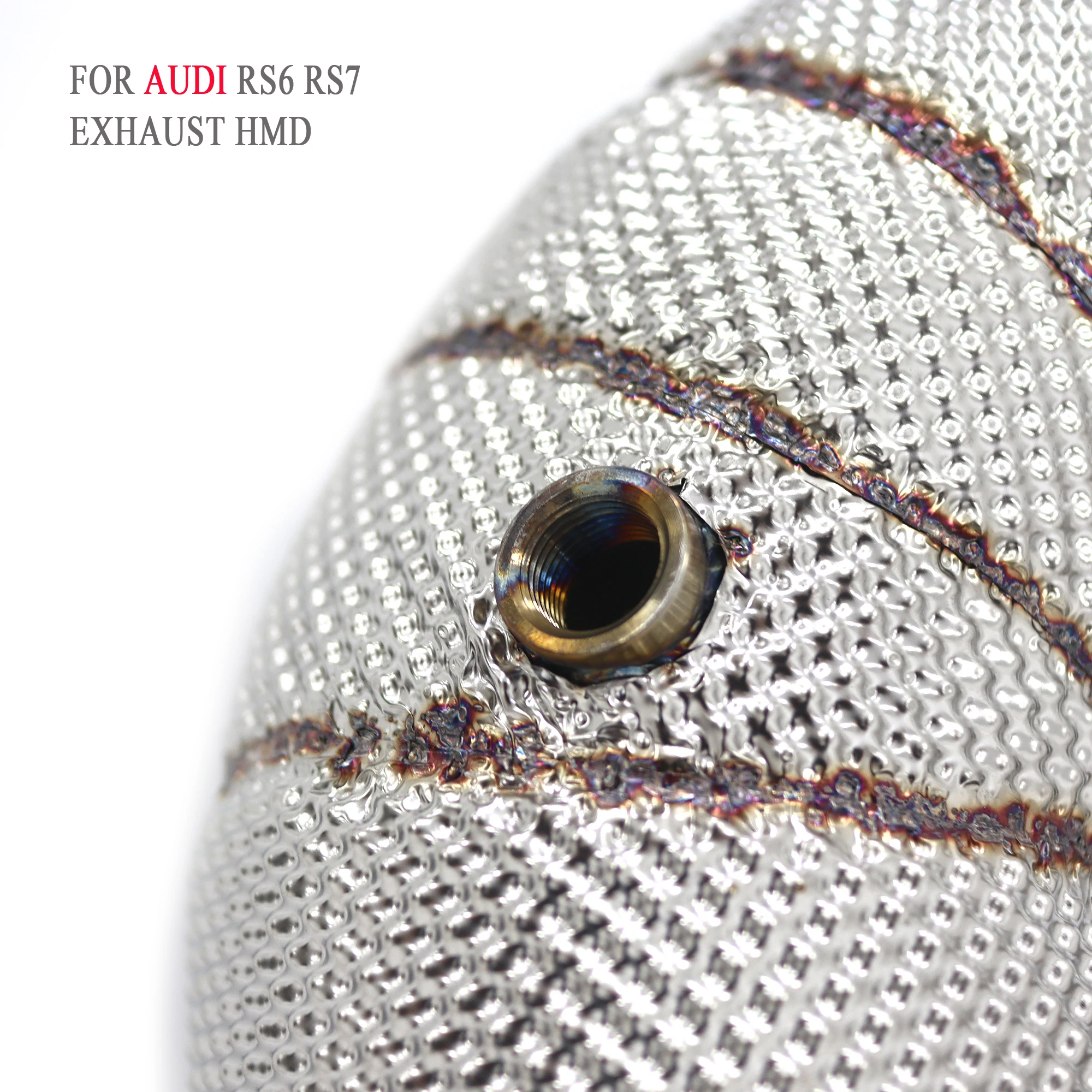 لا يوجد خطأ ضوء النازل لأودي RS6 RS7 C8 لا OPF SS304 نظام العادم درع الحرارة تركيب غير مدمر HMD