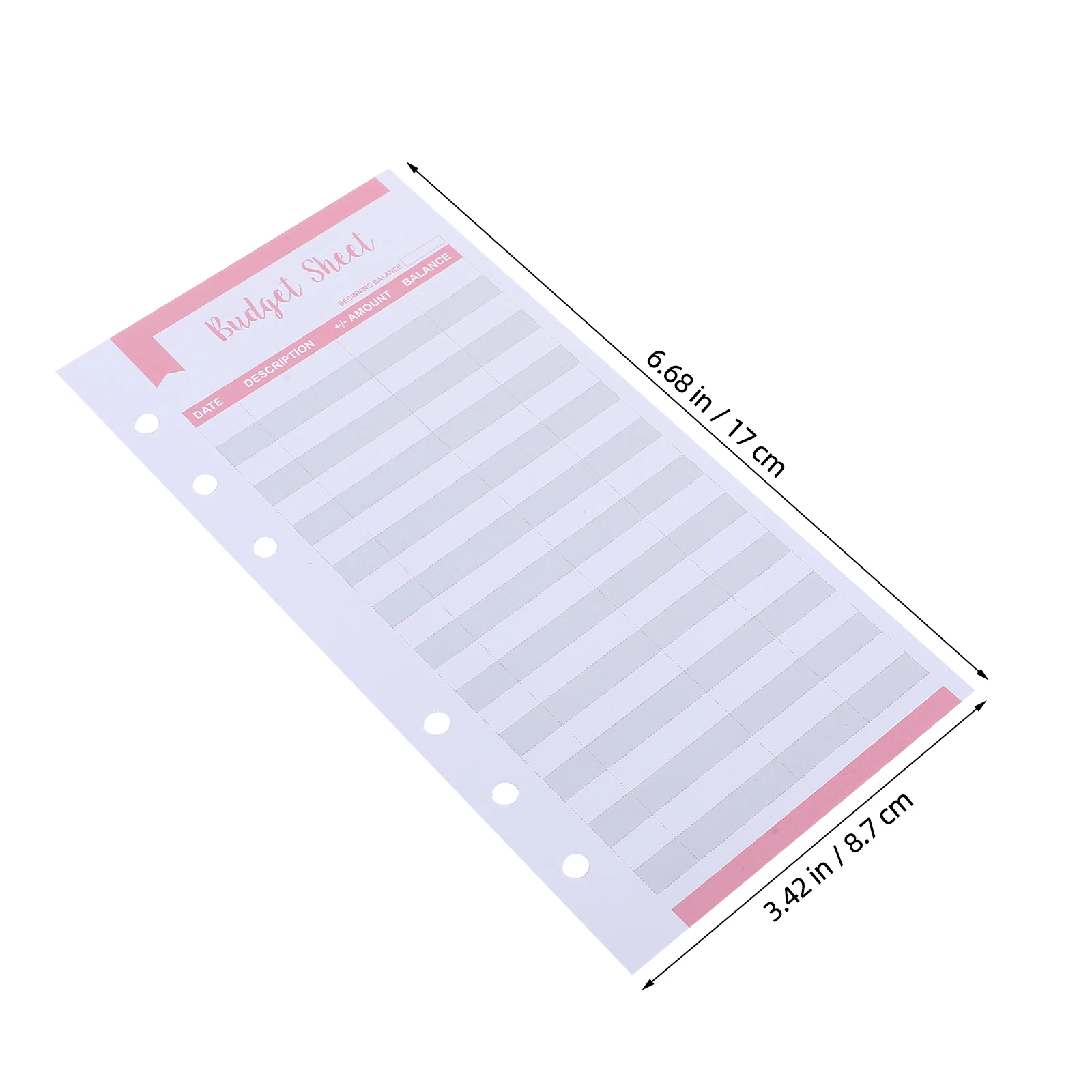 40pcs A6 Inserts Budget Planner With Holes Divider Page For Ledger Budget Sheets Binder Budget Planner Organizer Budget Sheets