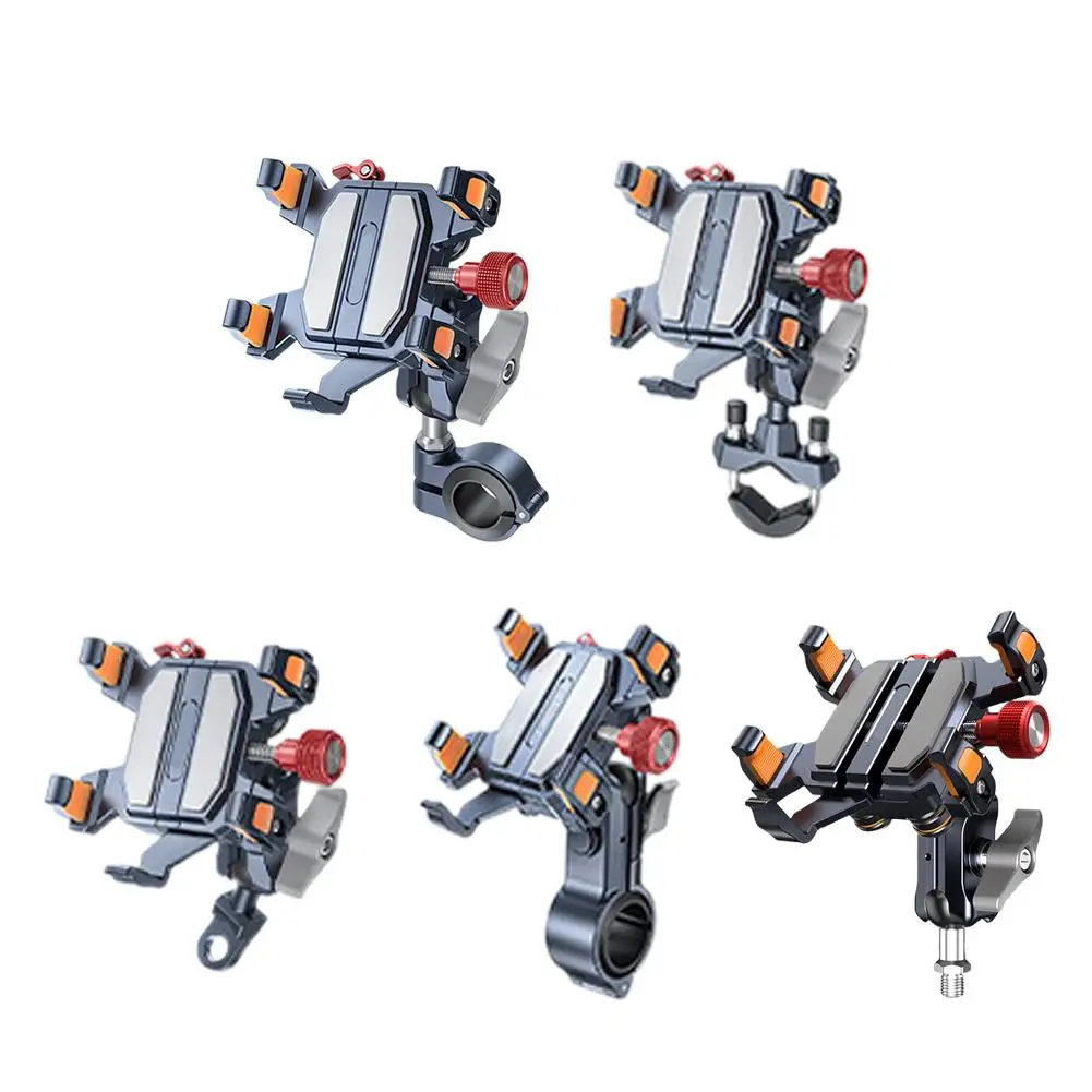 6-Clawที่วางโทรศัพท์รถจักรยานยนต์,ป้องกันการสั่นและดูดซับแรงกระแทก,ที่วางโทรศัพท์,ที่วางนําทางขี่ 2025 ใหม่ล่าสุด