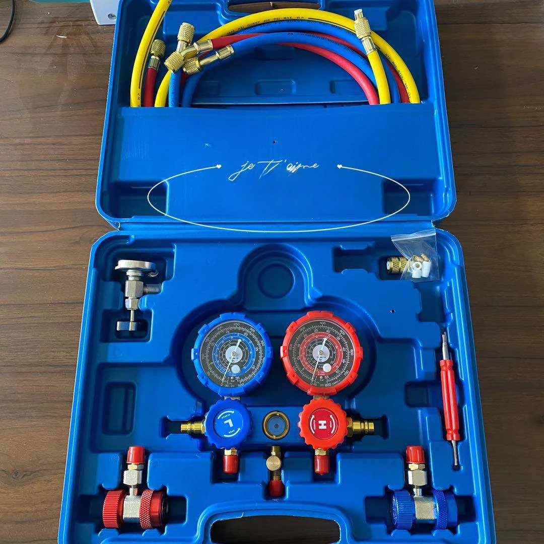 Fluoride table, double meter valve, automotive refrigerant air conditioning meter, ice type R134A refrigeration pressure gauge