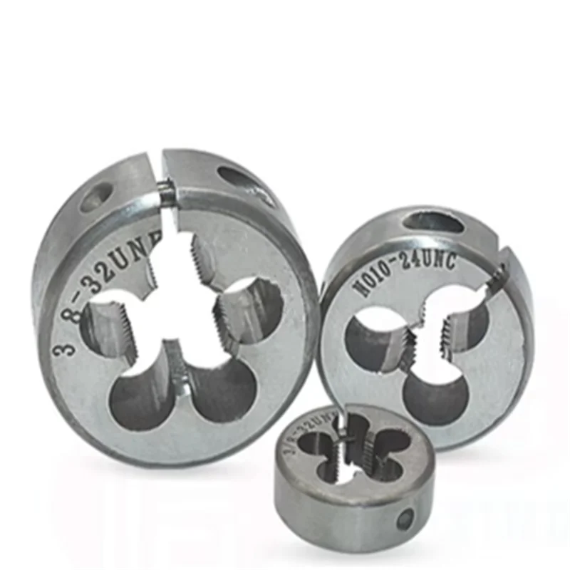 2pcs  HSS adjustable dies UNC / UNF round screw threading dies american system customize adjustable alloy dies