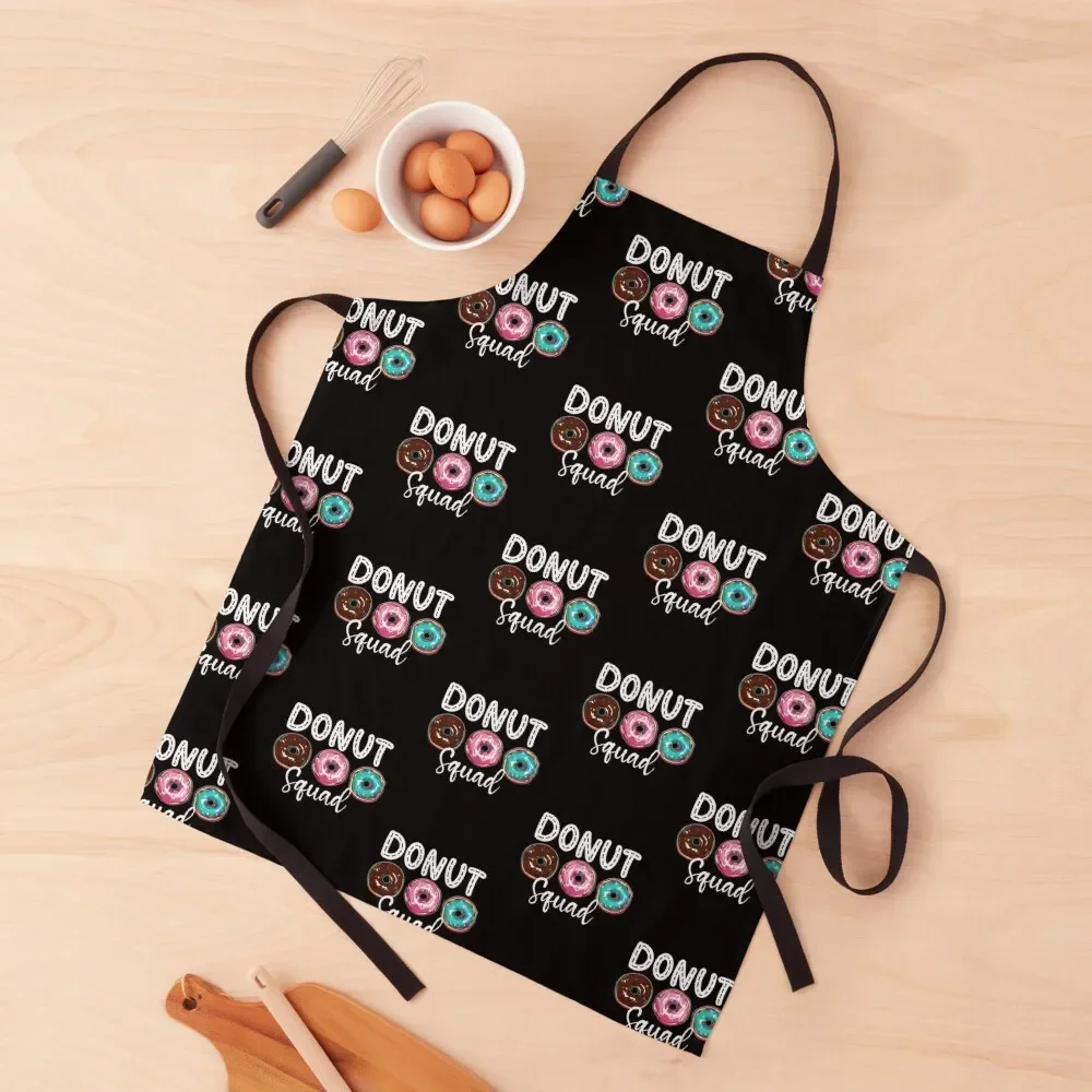 

Donut Squad Group Matching Party Theme Apron Household Items Useful work ladies painters Apron