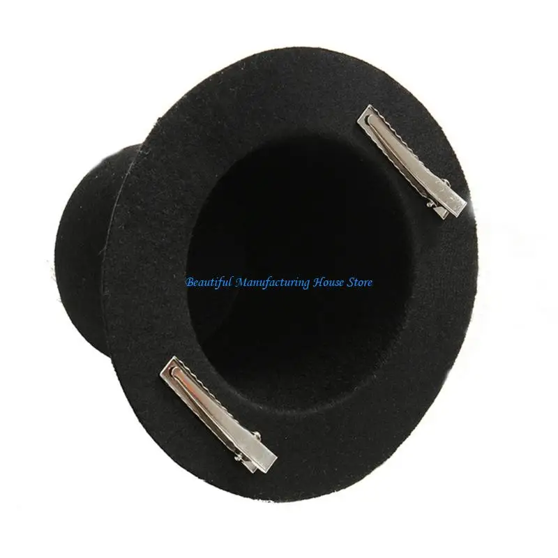 E56A خمر القوطية قبعة معدنية زهرة أغطية الرأس مشبك شعر لمهرجان الموسيقى خلع الملابس #2