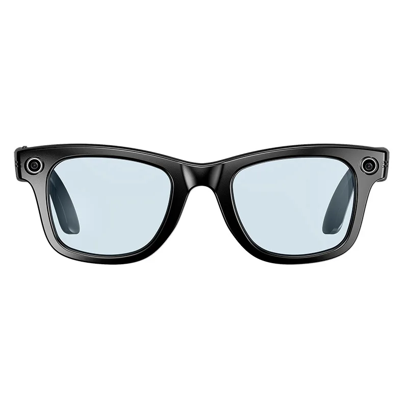 AI Smart Brille TR Material Schwarz 8MP Kamera Bluetooth Telefon Musik Photochromatisch