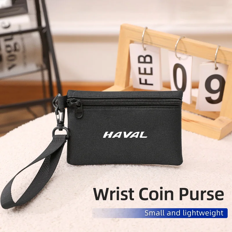 Car Key Coin Purse Wrist Coin Purse Money Bag Pocket Organizer For Haval H6 Dargo M6 H9 H6S F7 F7X Jolion X DOG XY H2 H3 H5 H7