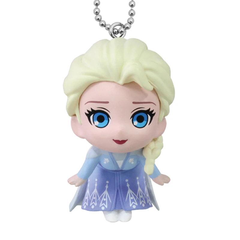 ديزني فروزن إلسا آنا ألعاب شخصيات الحركة ملكة الثلج أنيمي الشكل اللعب المفاتيح حقيبة الظهر قلادة هدايا لطيف للأطفال #4