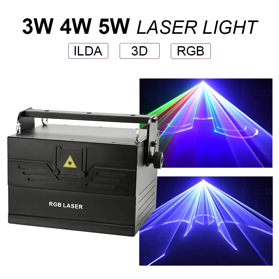 Imagem -06 - Ilda Laser Light para Festa de Casamento 3w 4w 5w Dmx Rgb Laser Show Boate Profissional