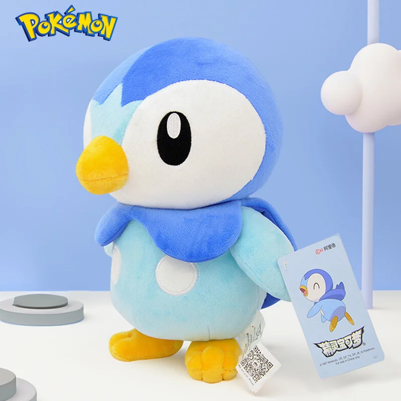 Original Pokemon Piplup Stuffed Plush Toys Doll Soft Animal Kawaii Anime Dolls Birthday Party Gift For Kids Friends Boy