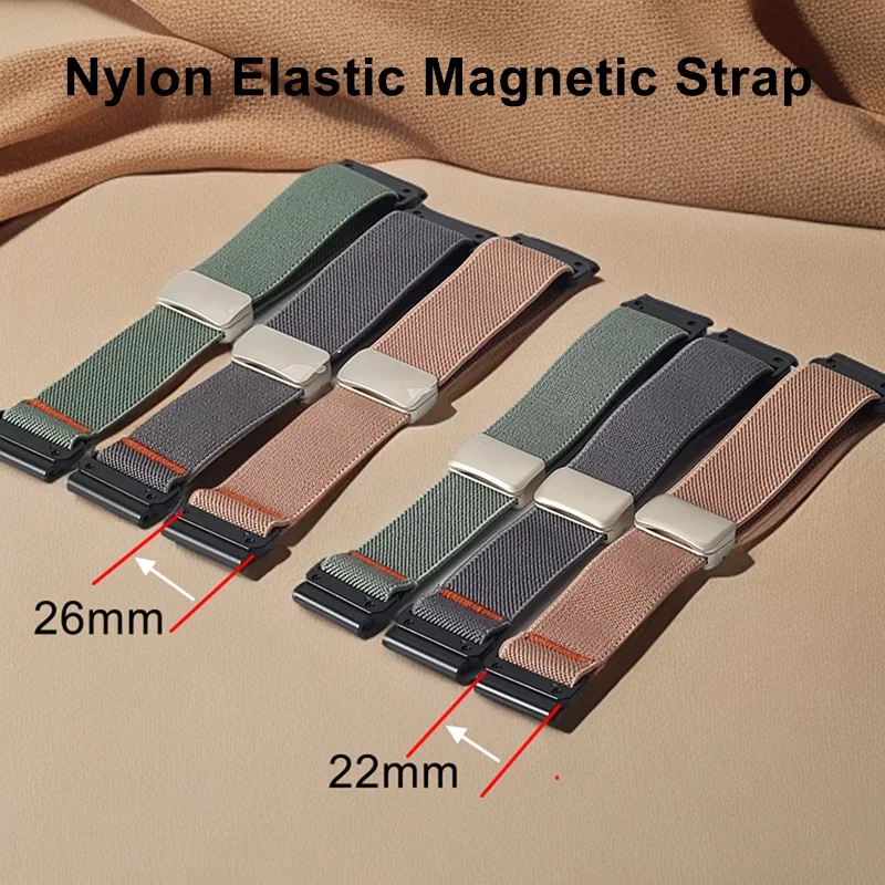 الفرقة المغناطيسية ل Garmin Fenix 8 7 Pro 7S 6X 6 5X 5Plus Venu 3 47 مللي متر 41 مللي متر النايلون سوار ساعة كوريا Forerunner حزام 22 مللي متر 26 مللي متر #1