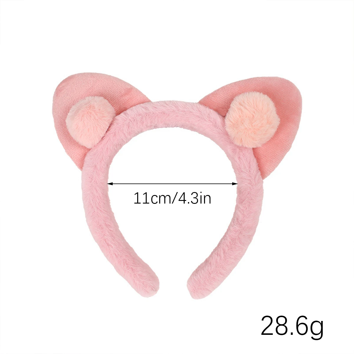 1pc cute cat ears plush headband face wash female princess fairy hairpin headband hair ornament