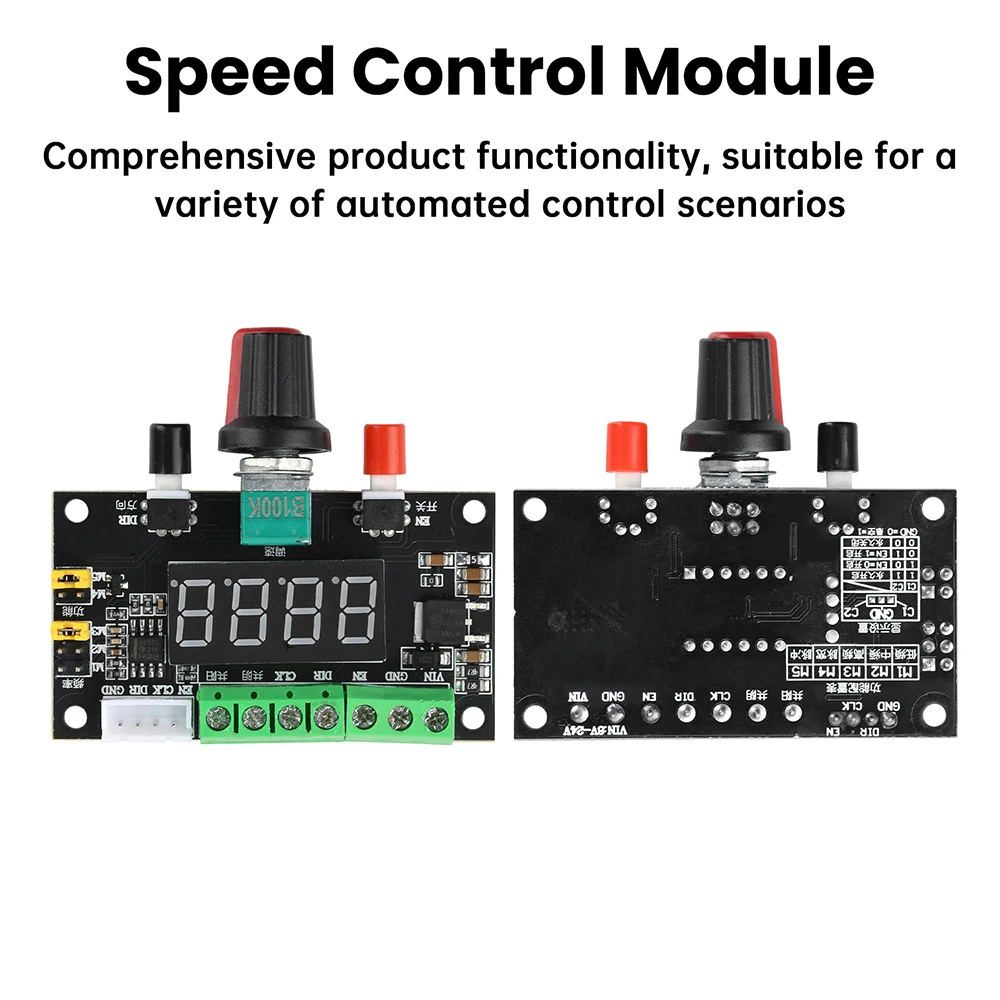 12V 24V Schrittmotor-Antriebsmodul Vorwärts- und Rückwärtsregler Drehzahlregelungsmodul PWM-Impulssignalgenerator – Detail 7