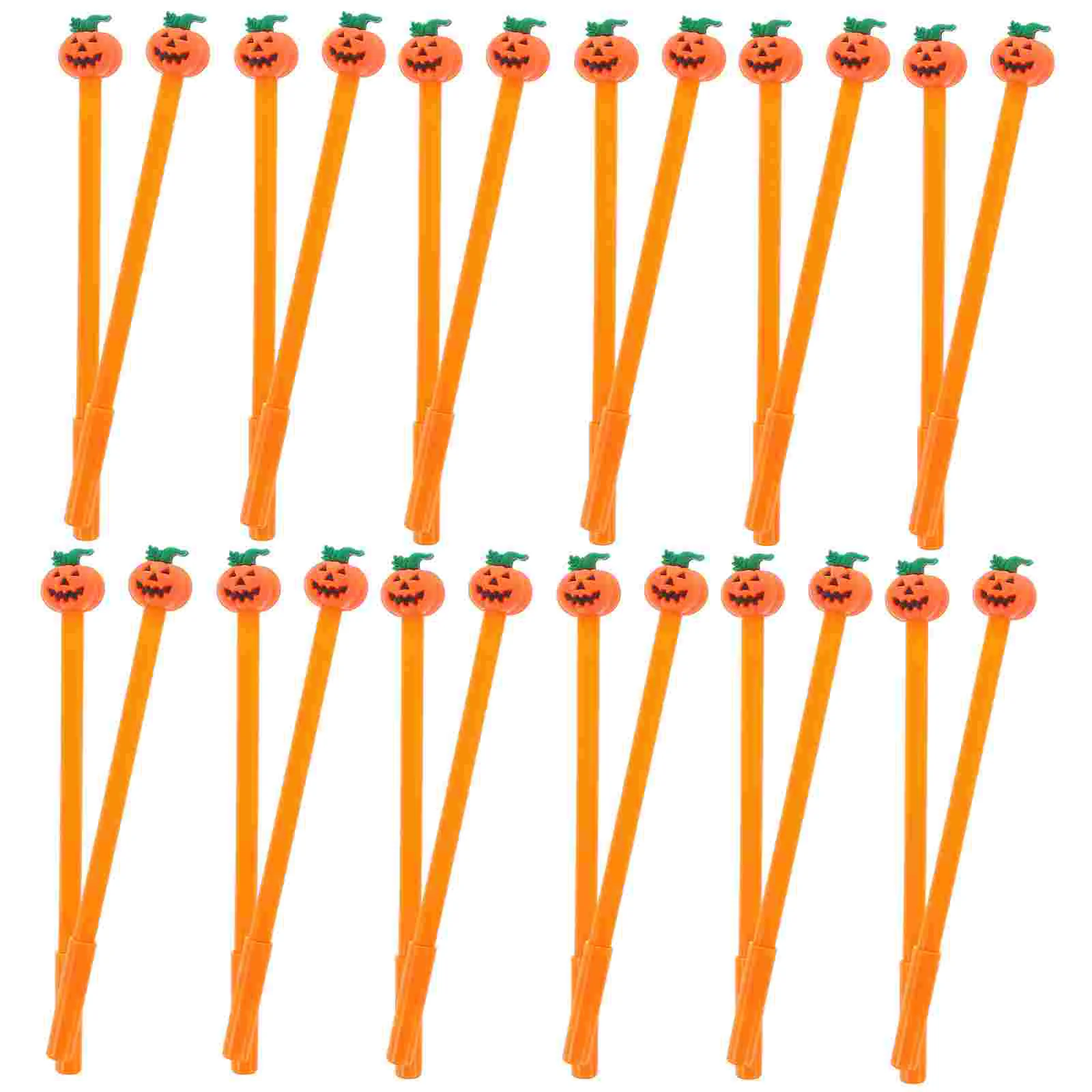 

Новинка, ручки на Хэллоуин, тыква, гелевая шариковая ручка, портативный офис, письмо, оранжевый пластик