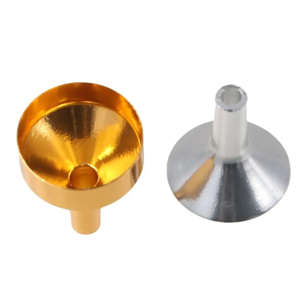 Metall-Make-up-Zubehör für kleine Flaschen, Trichter-Set zum Befüllen von Flaschen, Zubehör, Trichter, Werkzeuge zum Nachfüllen von Flüssigkeiten – Detail 1