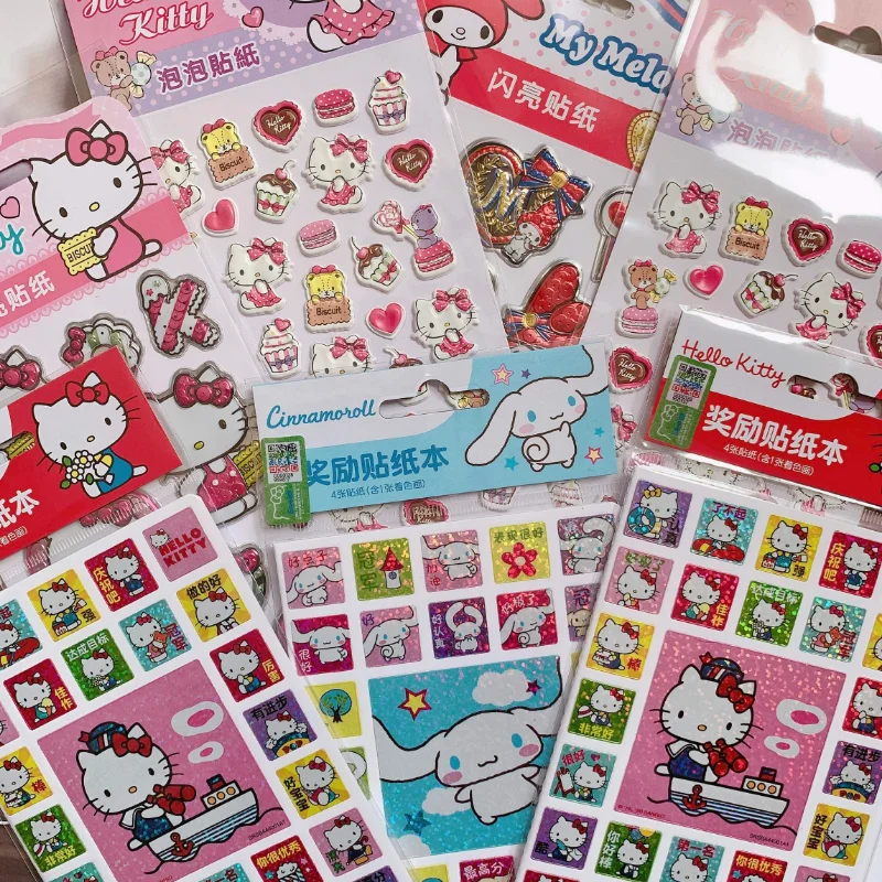 

Kawaii Cinnamoroll лазерные наклейки японский креативный мультфильм студенческие награды наклейки мобильные чехлы справочники материал «сделай сам» подарок