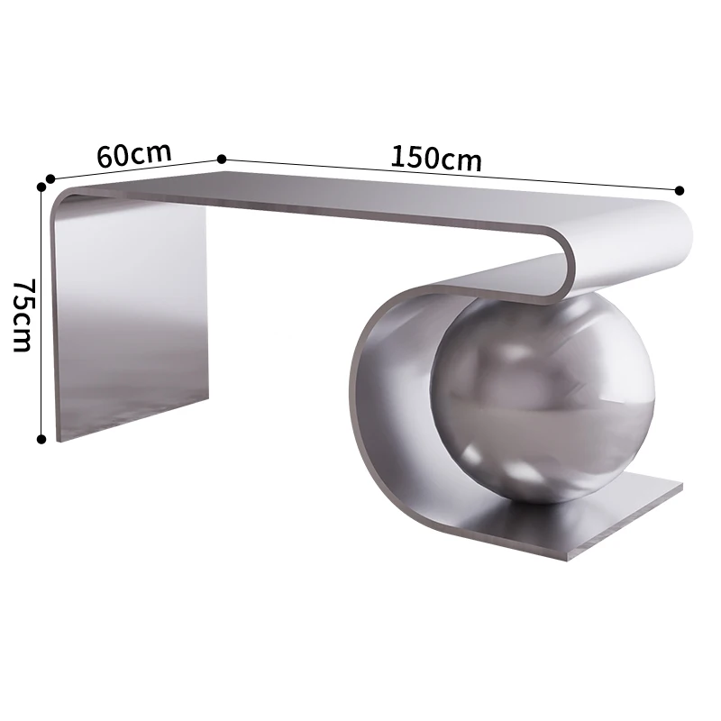 XL Clothing Store Stainless Steel Brushed Center Island Counter Flow Table Store Middle Display Table