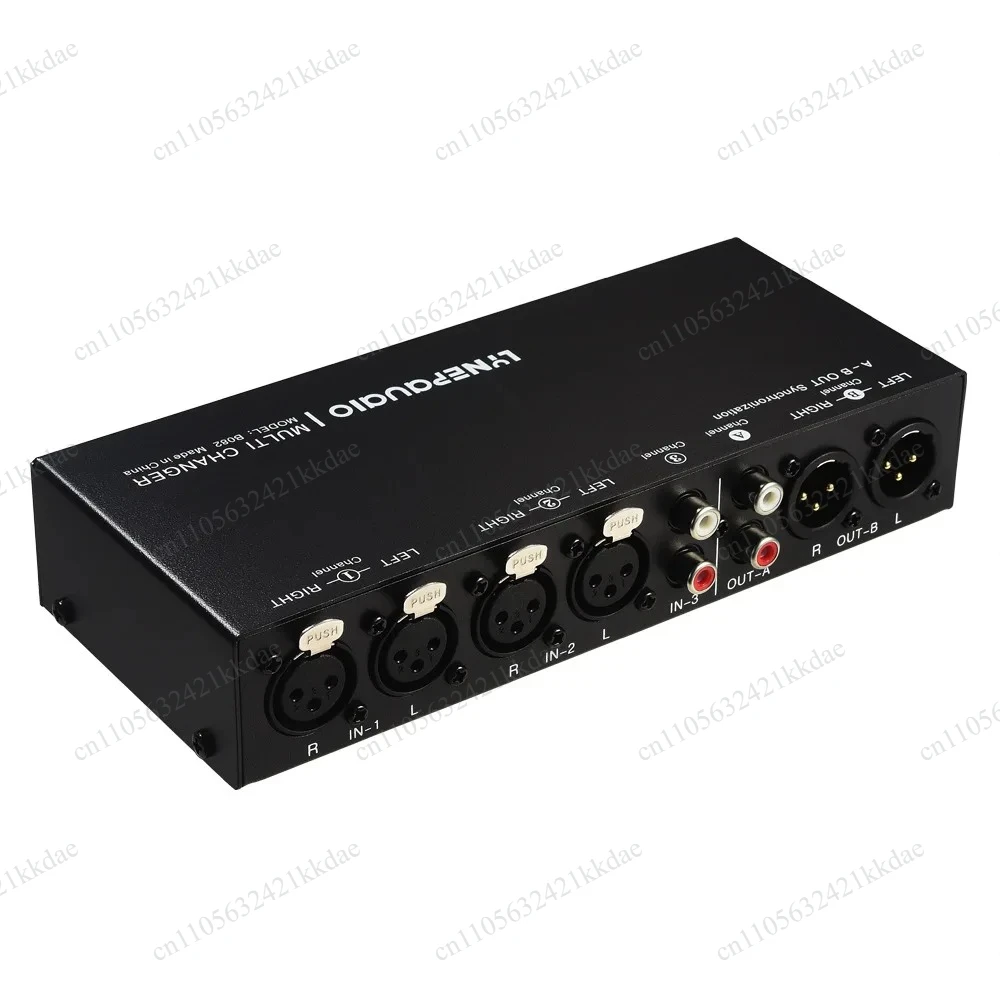 3 Input 3 Output Audio Signal Selector Switcher Balanced Line Switcher Active Speaker Volume Regulator Fully Balanced Passive