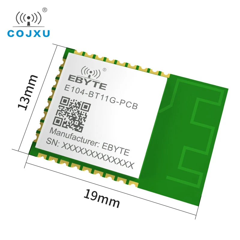 E104-BT11G-PCB Bluetooth Mesh Module Gateway 2400-2483.5MHz 20dBm 200m Range 3.3V Sig Mesh V1.0 PCB Antenna UART BLE Module