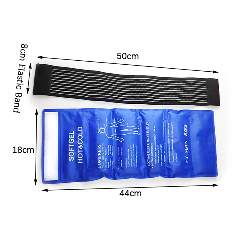 1PCS Reusable Hot Cold Gel Pack for First Aid Sports Muscle Pain Ice Heat Pad