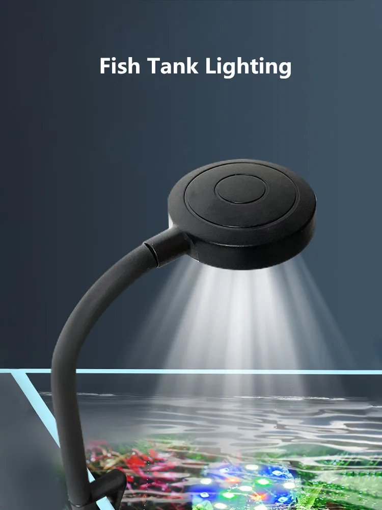 LED Fish Tank Colored Light USB-Plug Aquarium Mini Lamp Accessories For Fishbowl Landscaping Reptile Animals Goldfish Plant Lamp