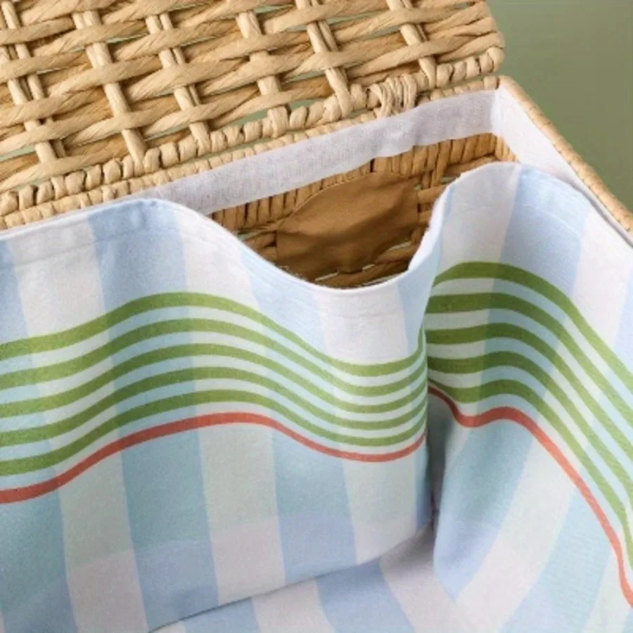 紙編みピクニックバスケットトート - 暖炉「ハンド」マグノリア編みバスケットトート