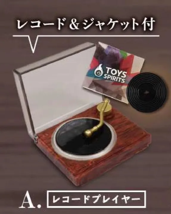 Oryginalne zabawki kapsułkowe Spirits Gashapon CD zaawansowany system wzmacniacza dźwięku spodek lekki miniaturowy Model Anime lalka rysunek wystrój