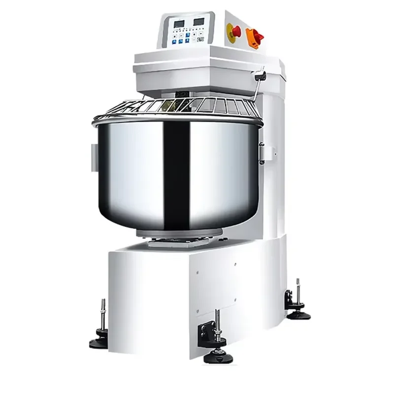 Commercial 50kg Large Capacity Dough Mixer Double Function Frequency Conversion Fast Kneading Machine for Bakery Use