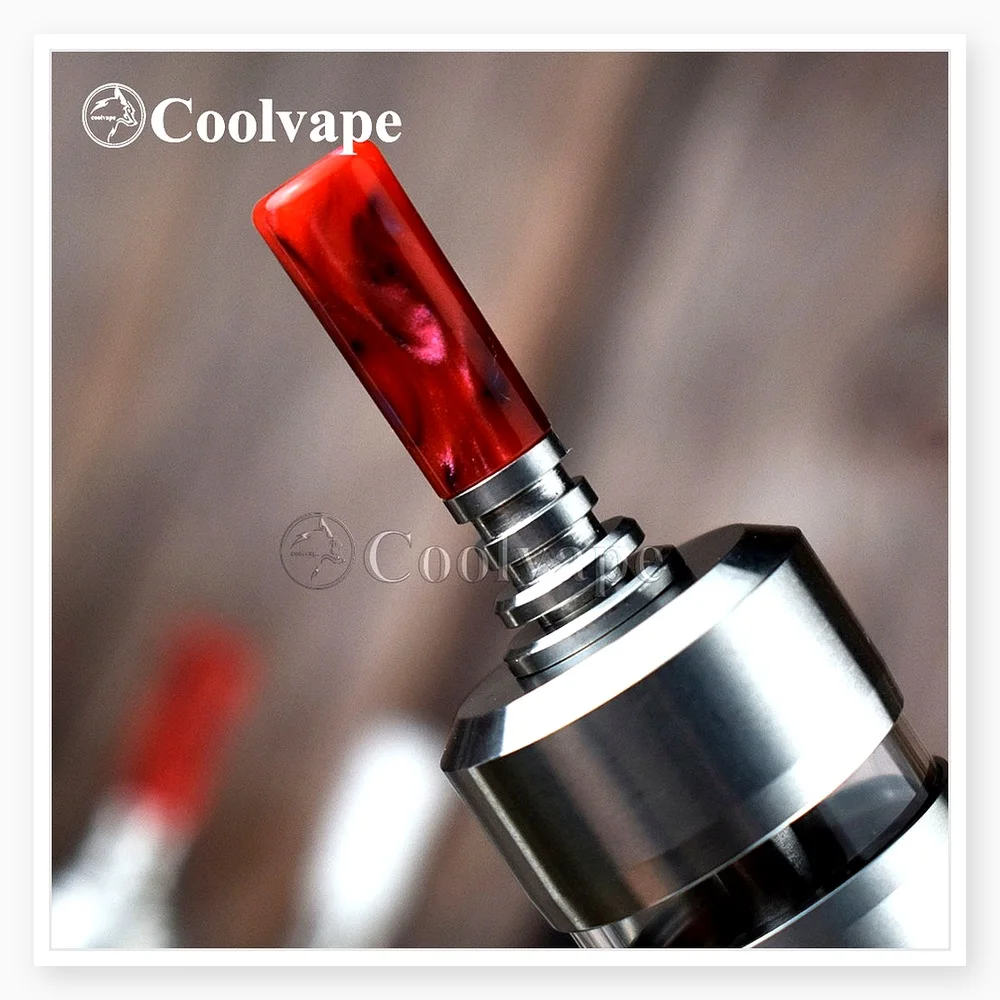 510 MTL Drip Tip for Dvarw MTL FL RTA, Flash-e-Vapor V4.5S+, Taifun GX - Steel & Resin Material
