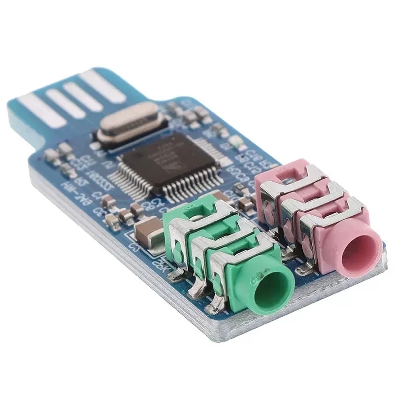 5V Mini CM108 USB DAC HIFI USB Sound Card USB Power DAC Decoder Board Module For Arduino Raspberry Pi 16 Bits