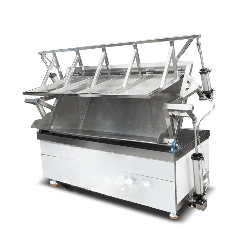 Industrial electric furnace temperature control automatic frying boiled fish balls tofu chicken feet potato chips proces