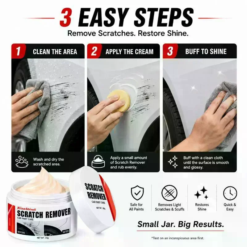 Car Scratch Remove Automobile Polishing Paste Sponge Pickup Trucks Body Paint Smooth Care Refurbishment Broken Scratchs Repair