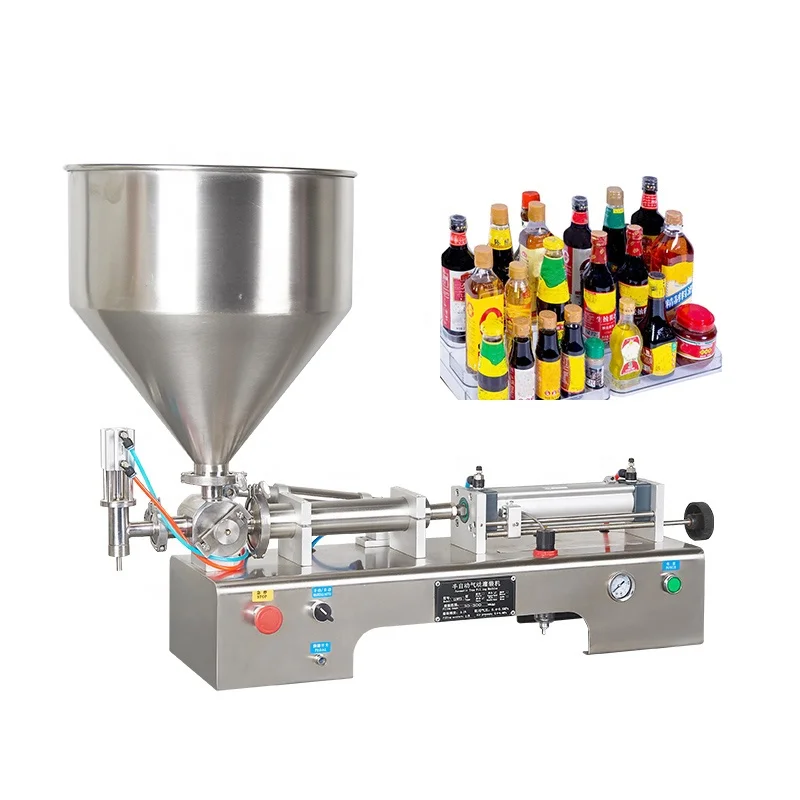 10 مللي 50 مللي 100 مللي 1000 مللي الآيس كريم حشو المياه السائل العسل المربى شراب عصير صلصة تعبئة آلة