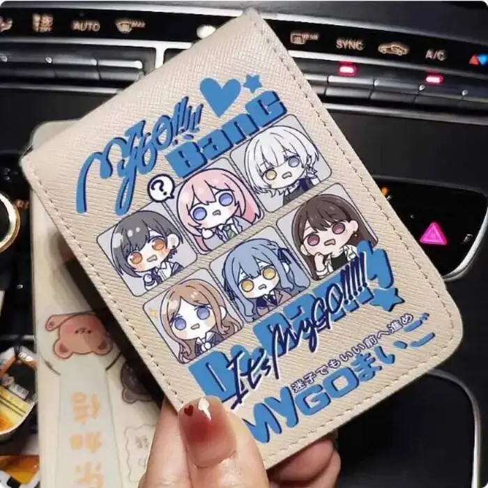 

Mygo Bangdream модный кошелек из искусственной кожи, держатель для карт, сумка для косплея, подарок B2108, аниме