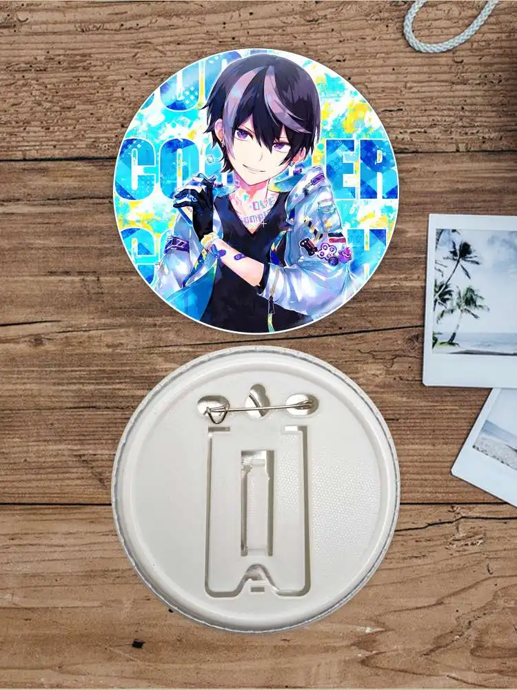 Game Club Project vtuber personaje de Anime botón suave insignia broche ancla periféricos Pin hojalata regalo de cumpleaños baratija