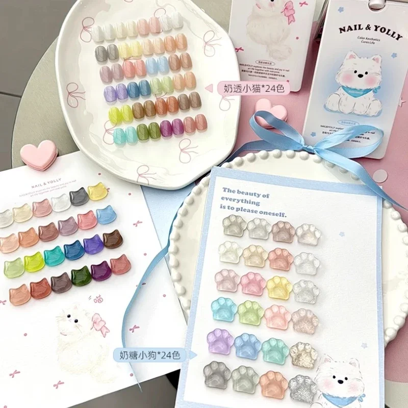 24 ألوان مسمار كريم الفن شبه الدائم هلام الصلبة هلام الورنيش مجموعة ألوان عارية بريق الأشعة فوق البنفسجية هلام البولندية لوحة جميع للتقليم