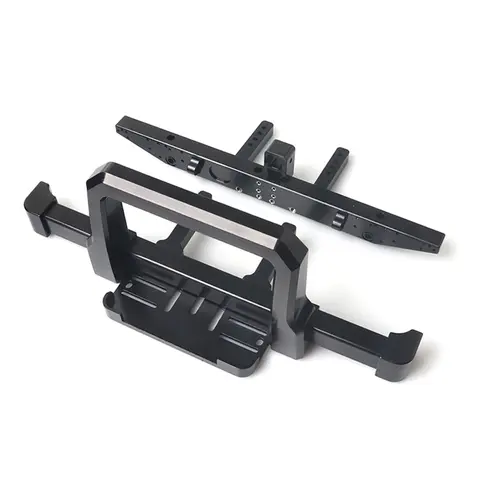 Aluminum Bull Bar TRX4 Classic Front Rear Bumper with Winch Tow Hook Mount for 1/10 RC Crawler TRX-4 Defender Upgrade