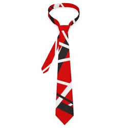 218 Van Halen 1103 EVH 5150 STRIPES 00 Tie  Custom Neck Ties Retro Casual Collar Tie For Men Leisure Necktie Accessories