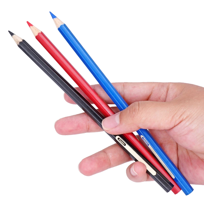 Stylo marqueur dentaire Oral, marqueur intra-oral en bois rouge/bleu/noir, stérilisable, pour prothèse dentaire, réparation de fausses dents, ligne de signe, outil de dentisterie, 1 pièce